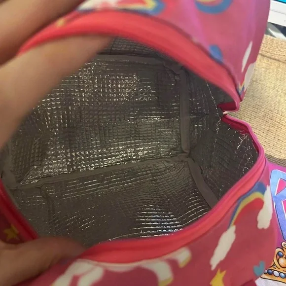 Pink Unicorn lunch pack and Accessories Set with XL princess Cat Tshirt - Picture 7 of 7